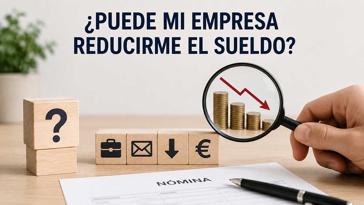¿Puede mi empresa reducirme el sueldo?